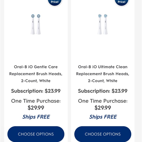 Oral-B iO Electric Toothbrush heads 2 NOT 4, ONLY FITS Oral-B iO - Picture 6 of 6